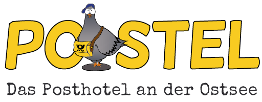 POSTEL Das Posthotel an der Ostsee POSTEL Logo mit Zusatz